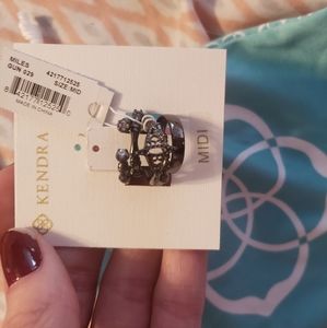 Kendra Scott midi gunmetal rings New with tag